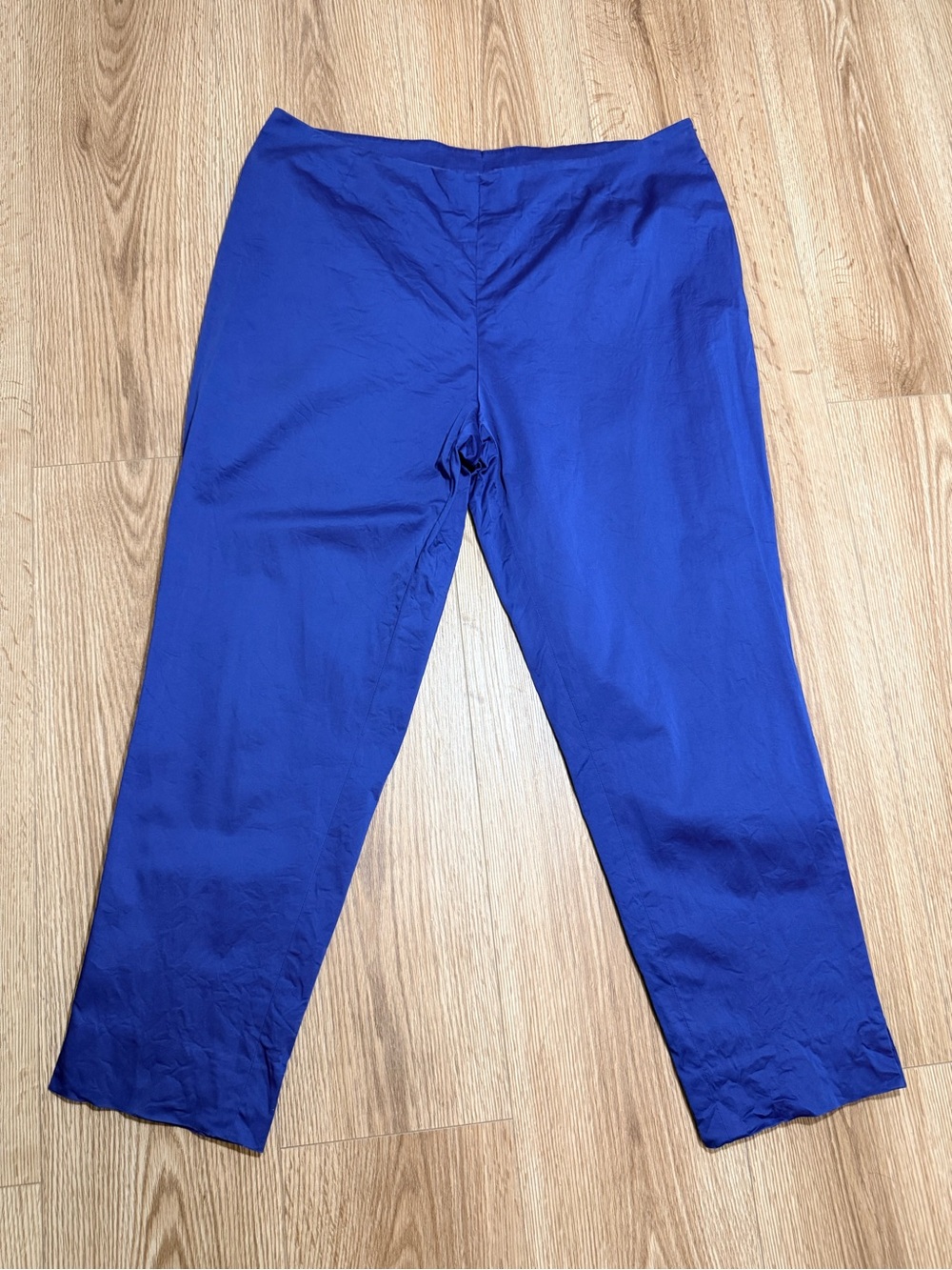 Lafayette 148 New York Womens 16 Cobalt Blue Cropped Pants